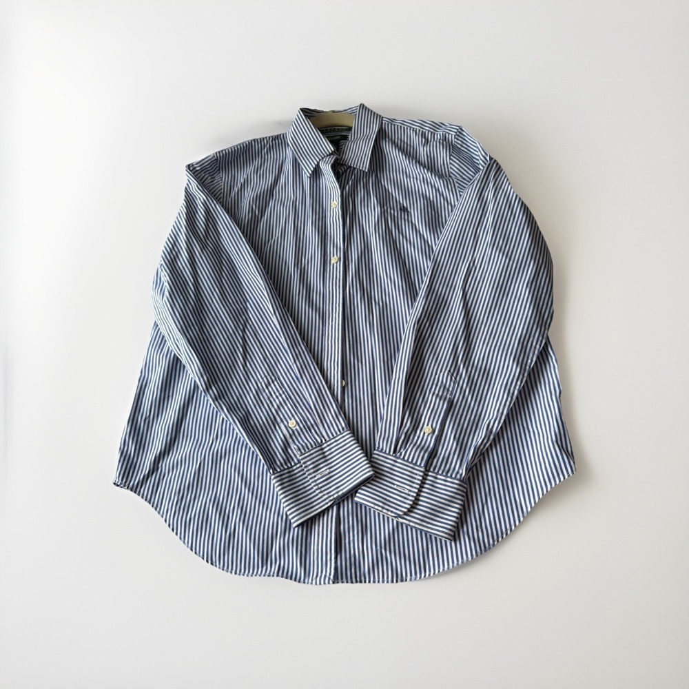 Lauren Ralph Lauren Jeans Company Striped Button Down Shirt Mens Medium Cotton
